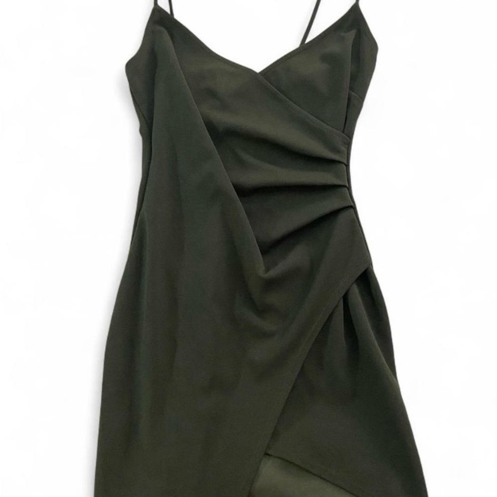 Blue Blush Asymmetrical Olive Dress